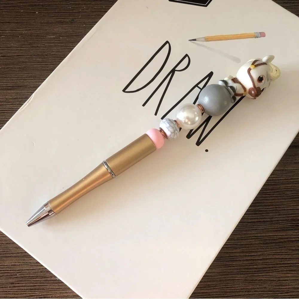 Disney Doorables: Tangled: Maximus handmade beaded pen